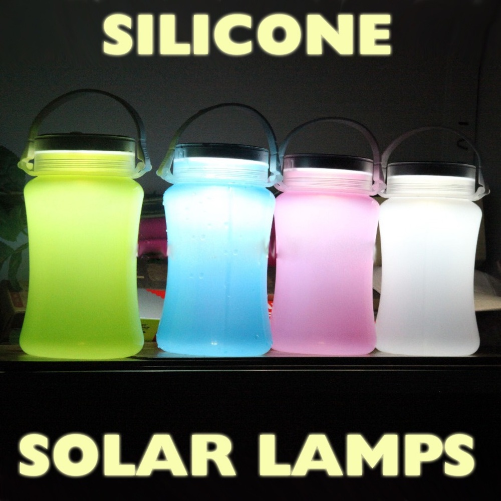 Firefly Silicone Pink Solar Lantern